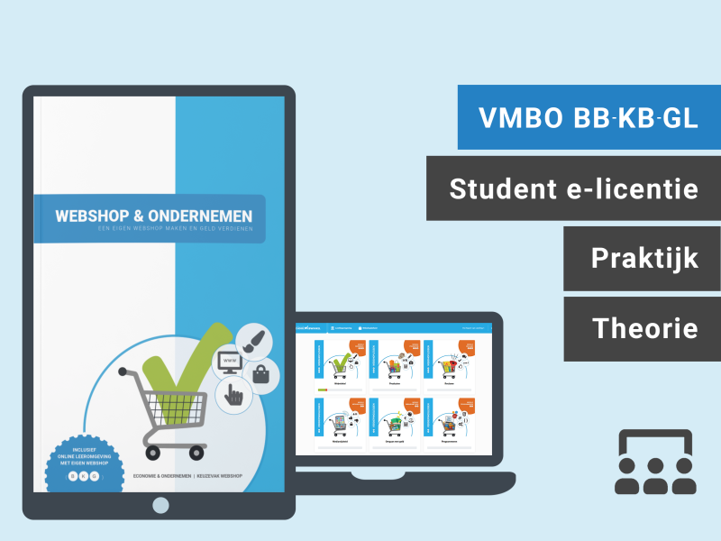 VMBO | Leerling e-licentie | Webshop & Ondernemen | Alleen de Praktijk